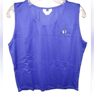 Vtg Y2k Pearl Izumi Cycling Top L Indigo Mint